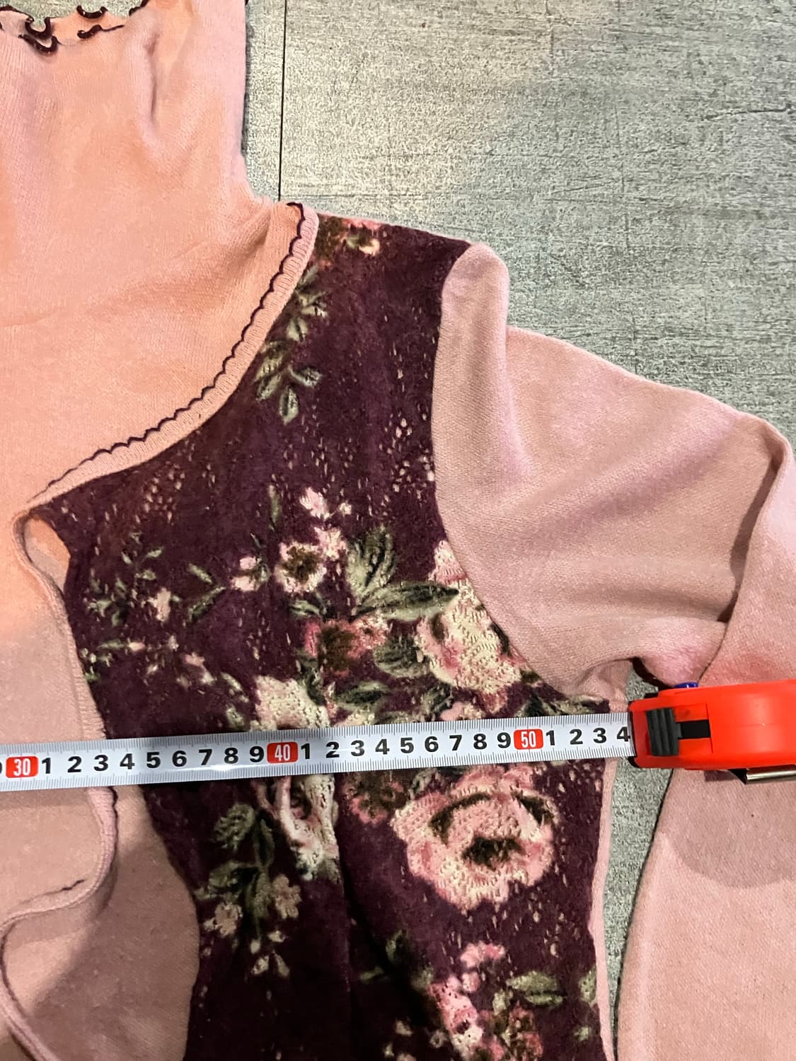 일본빈티지 Blessing 오리엔탈보헤미안 공주풍 레이어드폴라티셔츠 상품이미지2