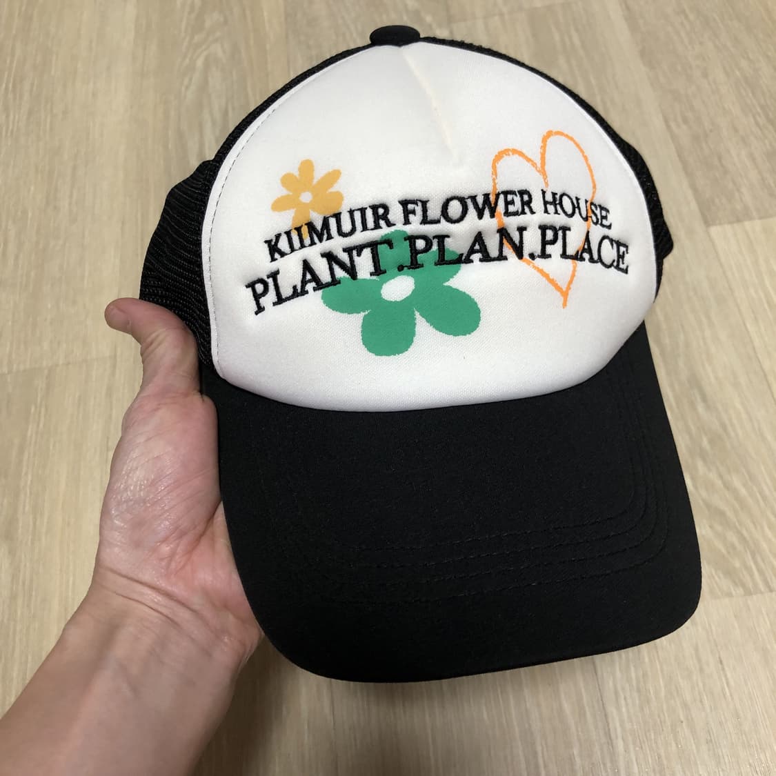(OS) 키뮤어 KIIMUIR PPP 플라워 메쉬캡 블랙 상품이미지2