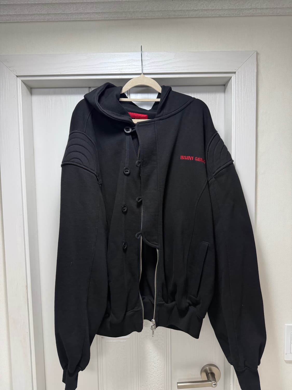 인세인 개러지 블랙 후드 집업 3 (105~110) 상품이미지2