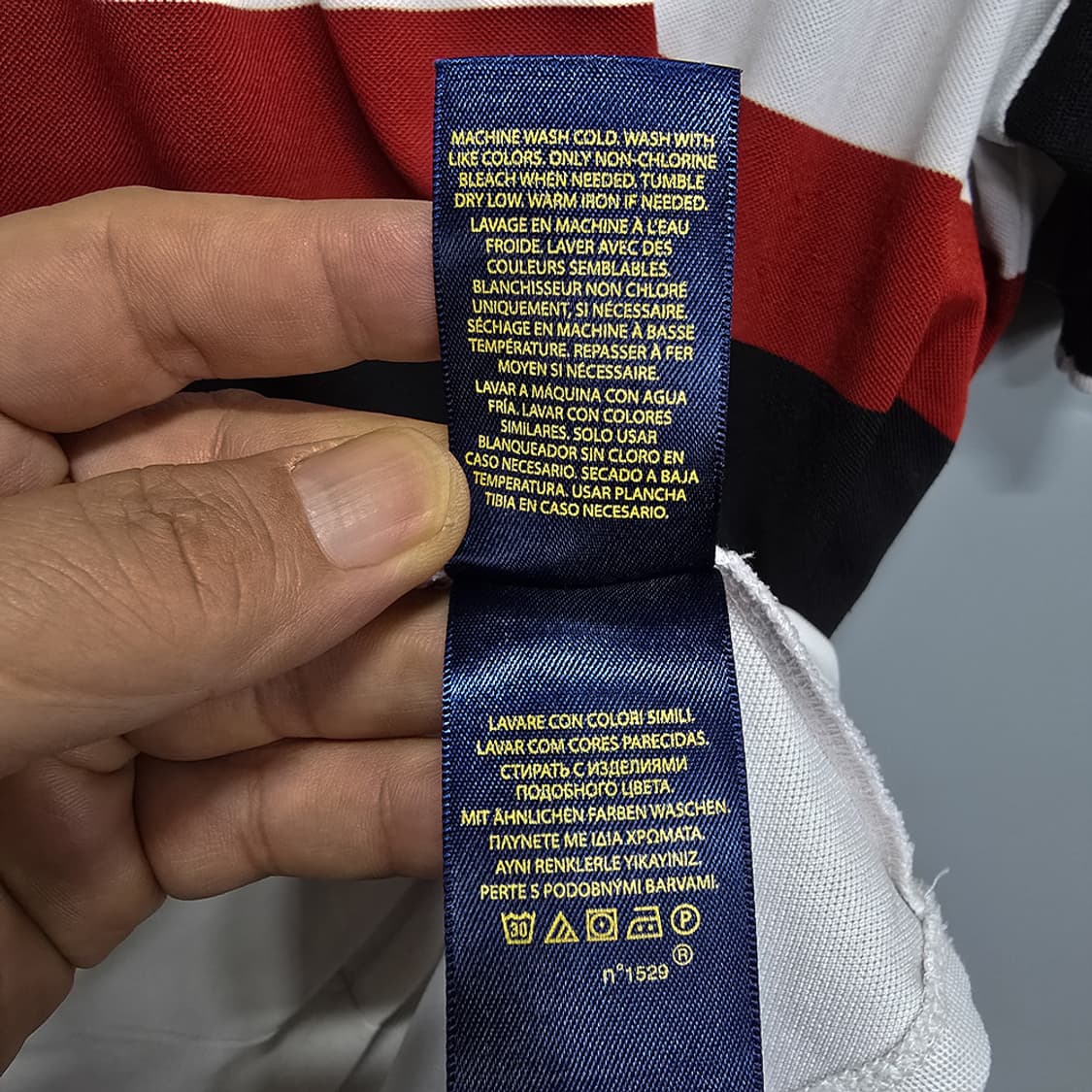 폴로랄프로렌(polo) 스트라이프 카라티 M 상품이미지7