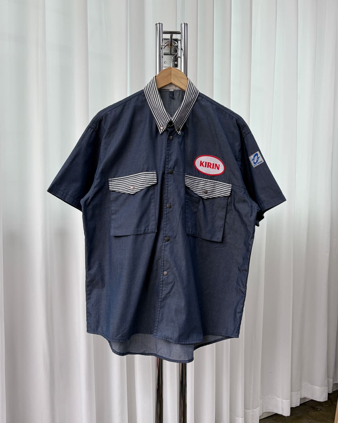 [L]기린 KIRIN 팩토리 워크 셔츠 상품이미지2
