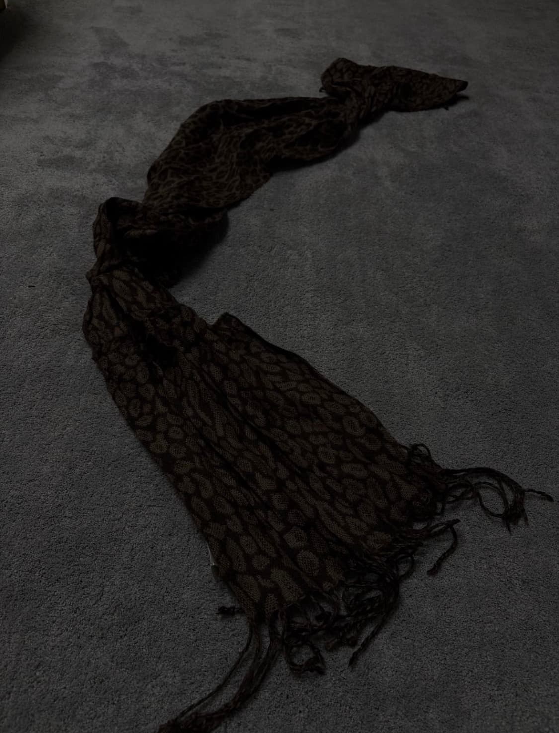 Vintage v-kei punk leopard muffler 상품이미지1