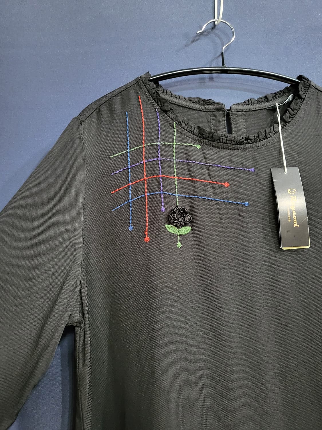 Wb 풍기인견 자수 블라우스(새상품) 상품이미지2