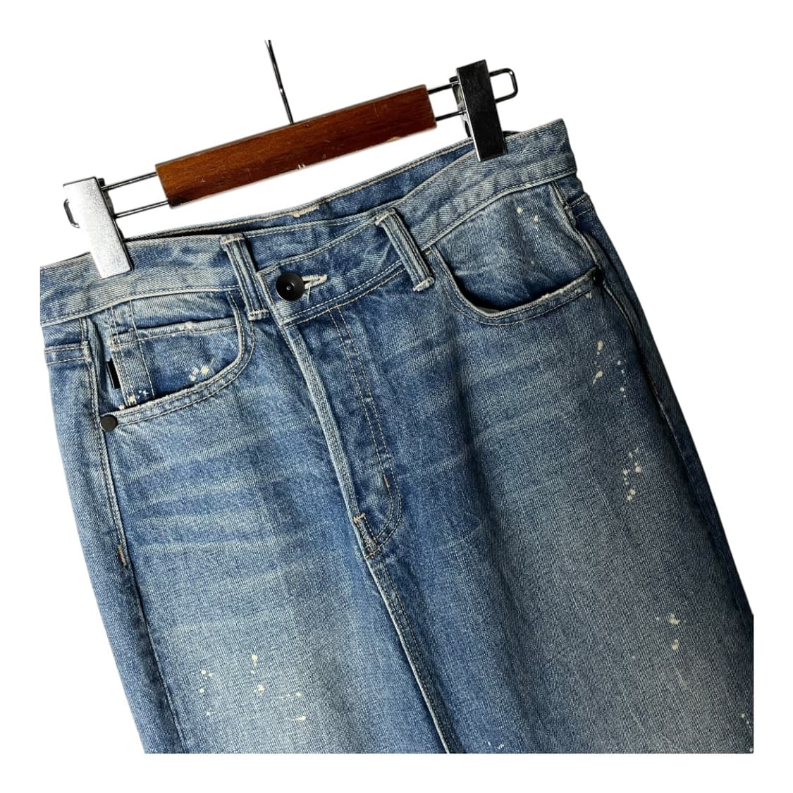 [Helmut Lang] 헬무트랭 페인팅 데님 롱스커트 상품이미지3