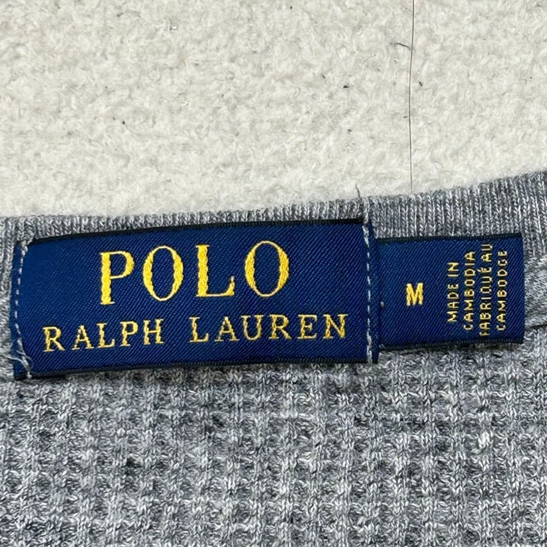 폴로랄프로렌 그레이 와플 크루넥 긴팔 티셔츠 M 상품이미지5