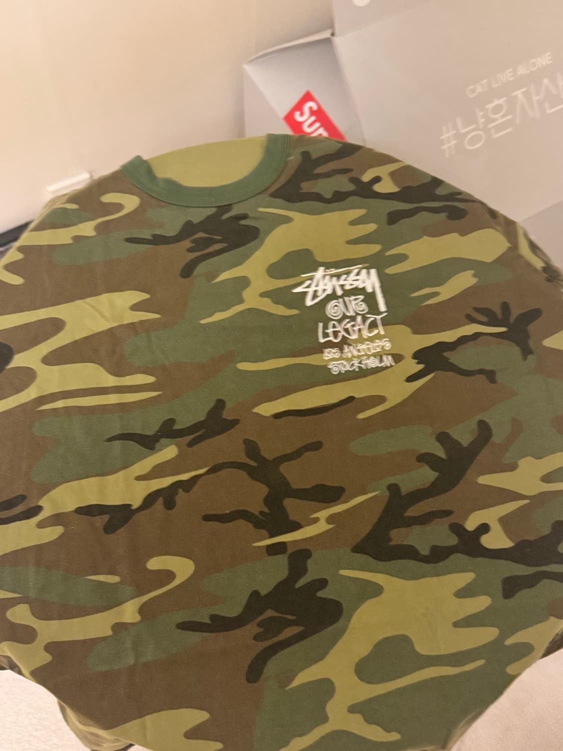 정가이하 L,Xl새상품 스투시 아워레가시 워크샵 서프맨 티셔츠 상품이미지2