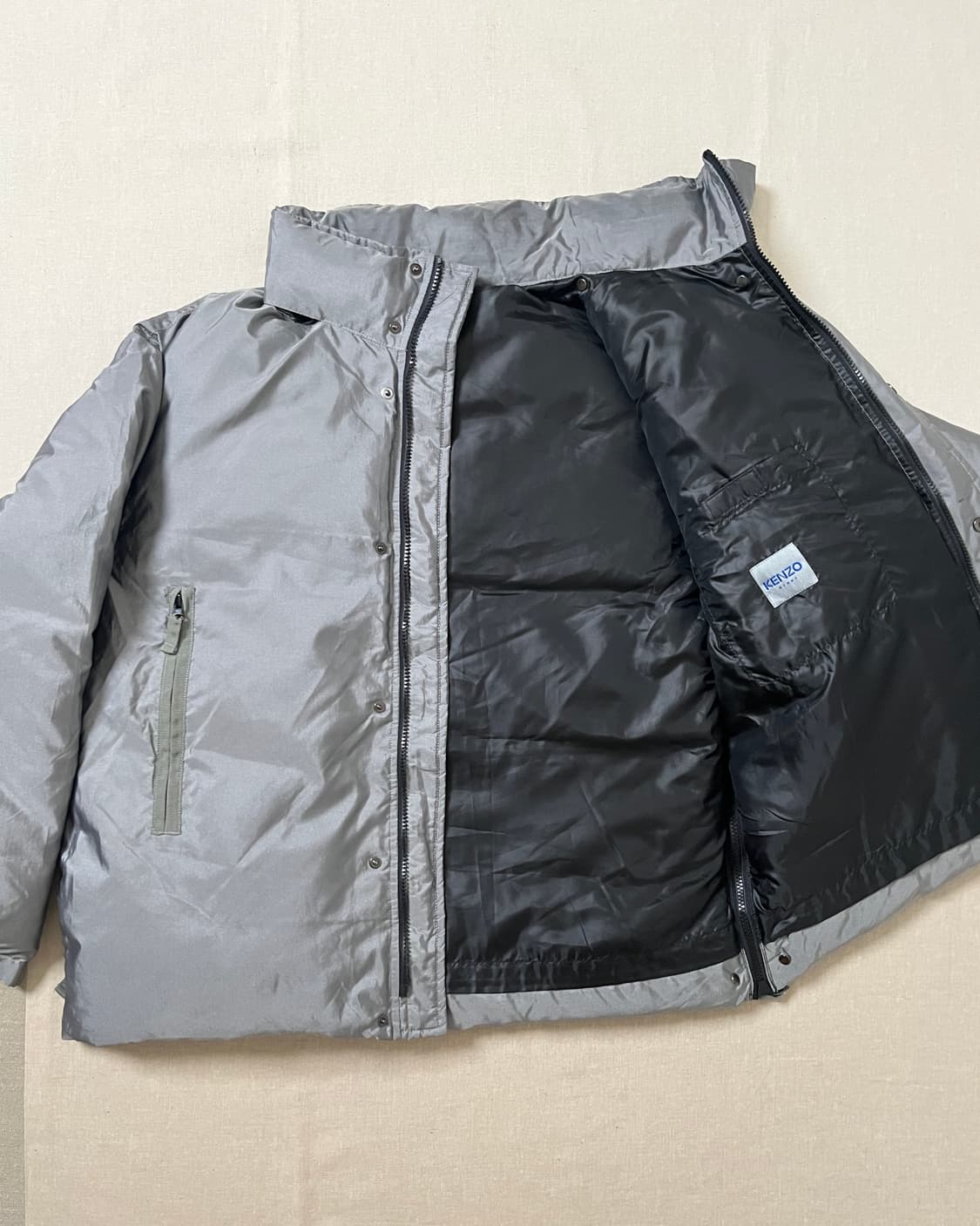 90s 겐조 옴므 실버 다운자켓 kenzo homme 패딩 상품이미지3