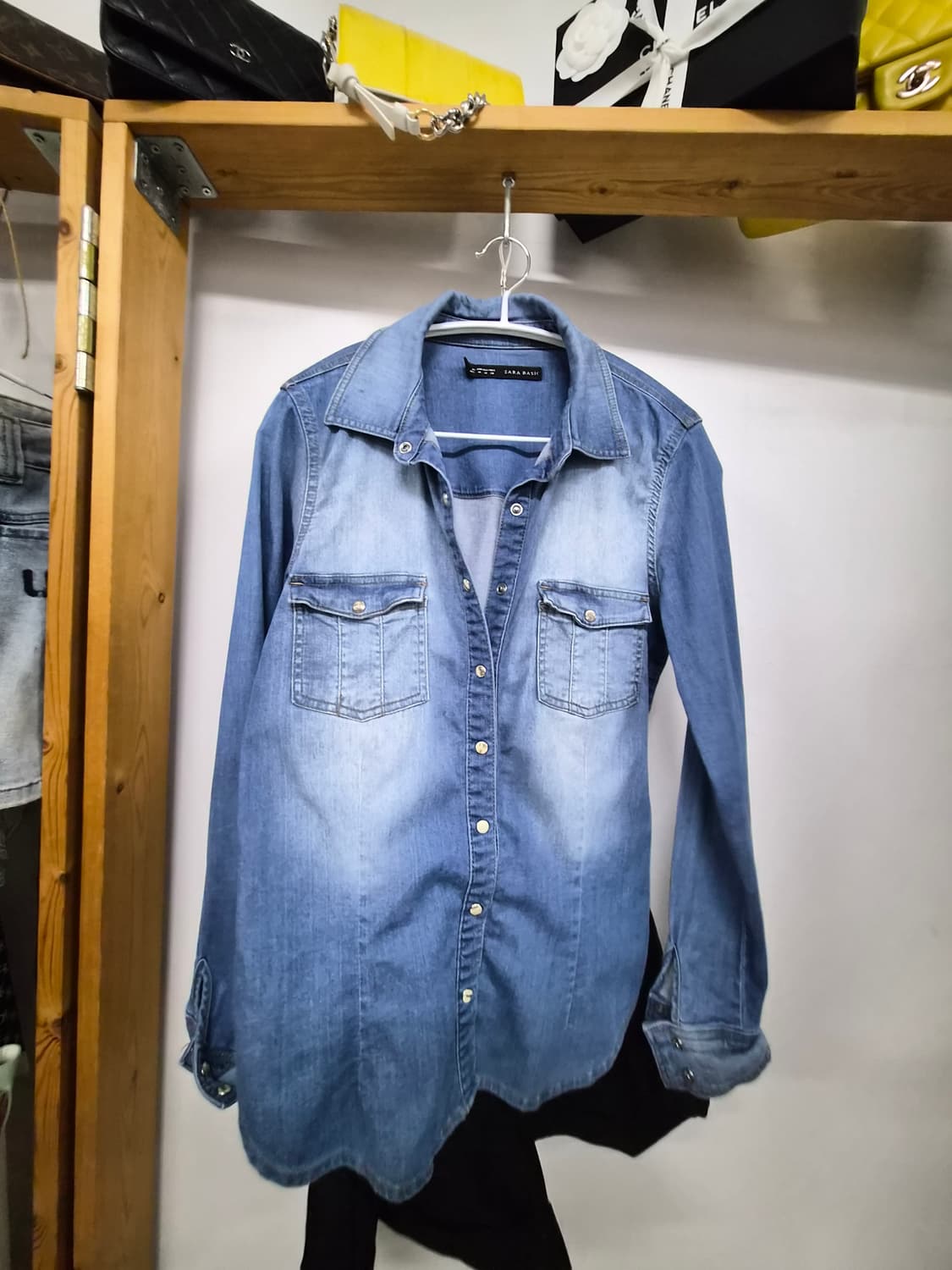 자라 데님 스판 셔츠 상품이미지3