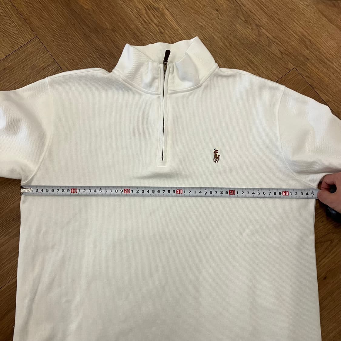 N195 폴로 반집업 화이트 상품이미지6