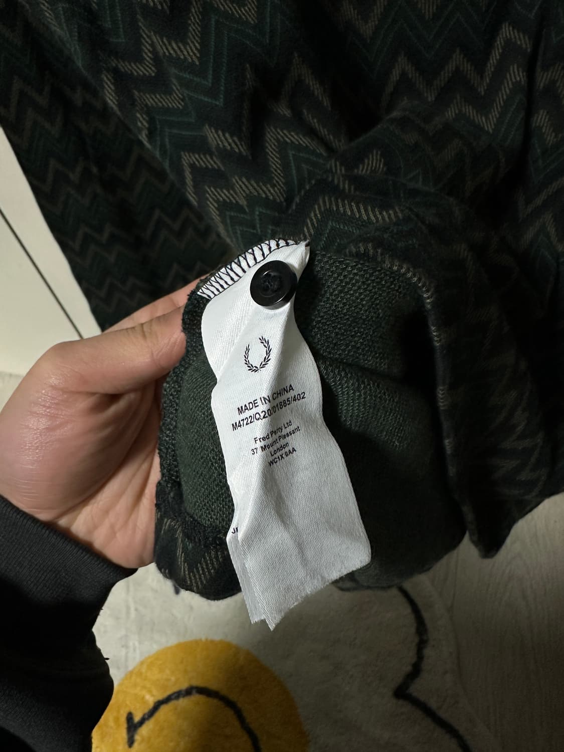 프레드페리 긴팔 니트 롱슬리브 카라티 L 상품이미지6