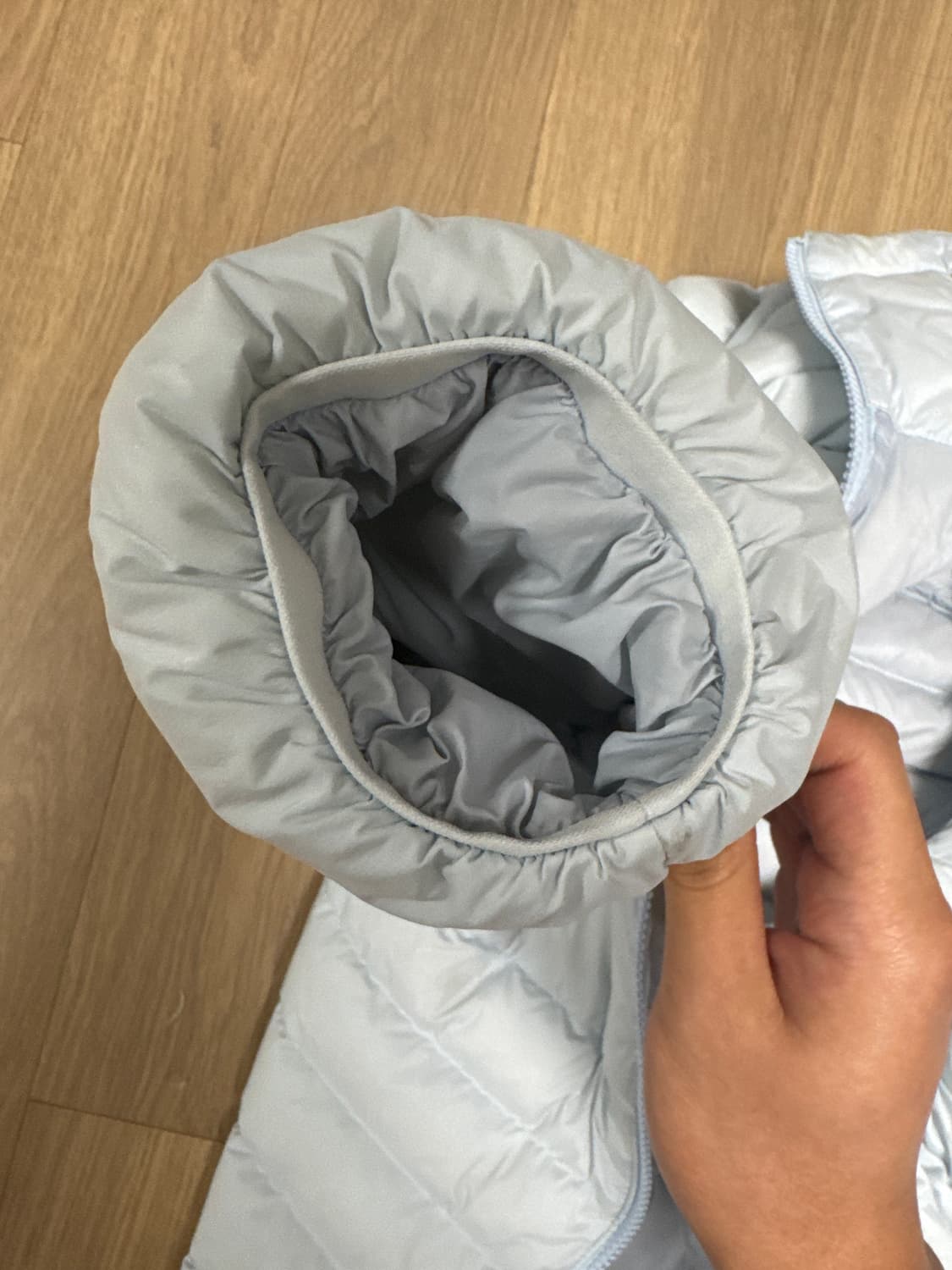 노스페이스 벤투스 프리미엄라인 경량패딩 코렐라인 코렐린 화이트블루 상품이미지6