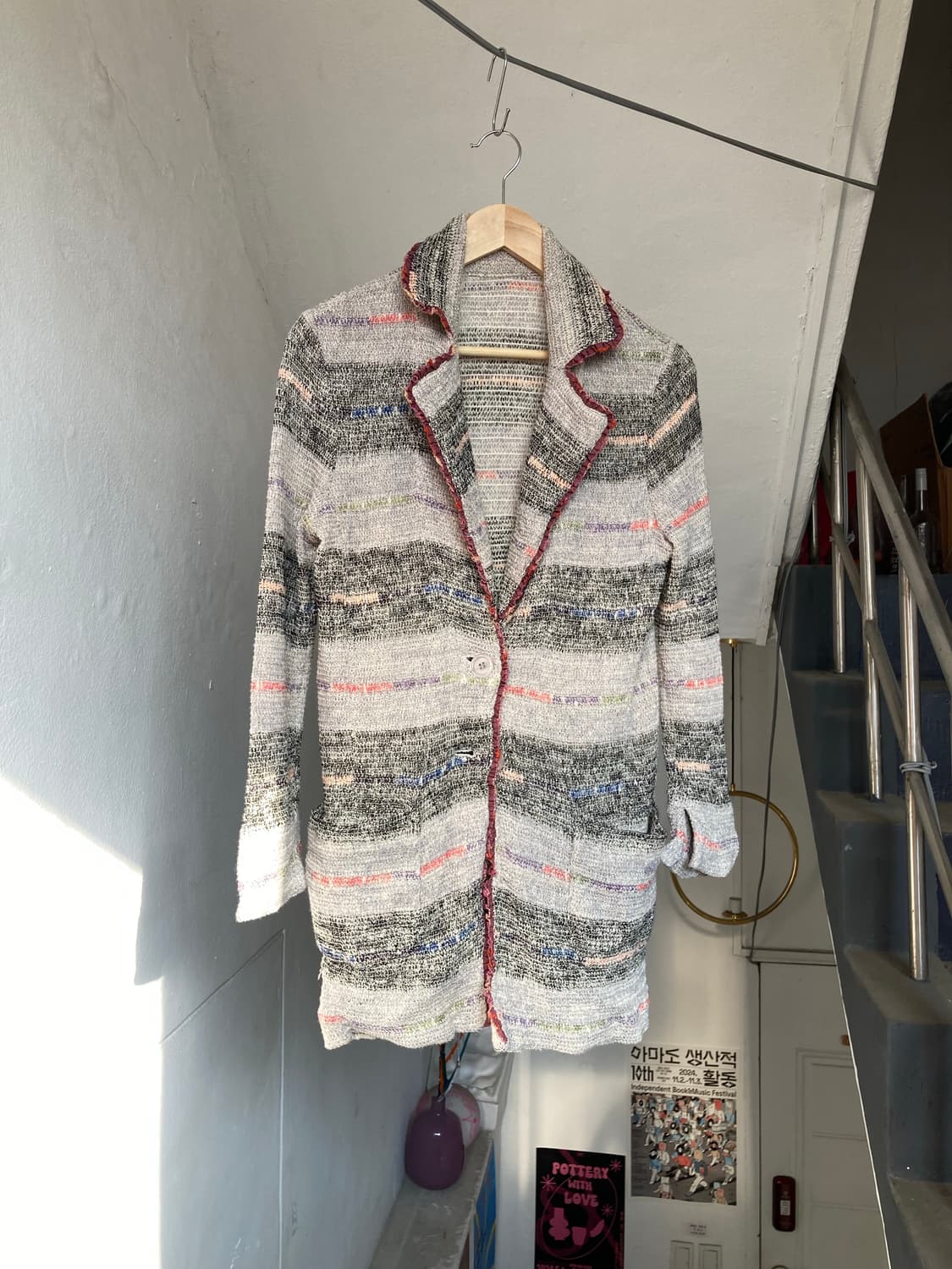 샤넬st 가벼운 트위드 롱 자켓 상품이미지2