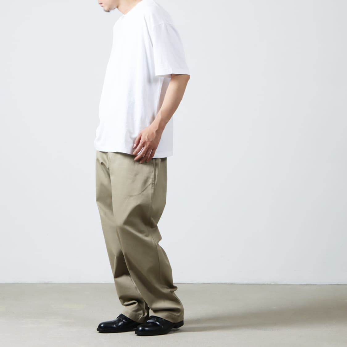 코모리 코튼 치노 오버팬츠 상품이미지2