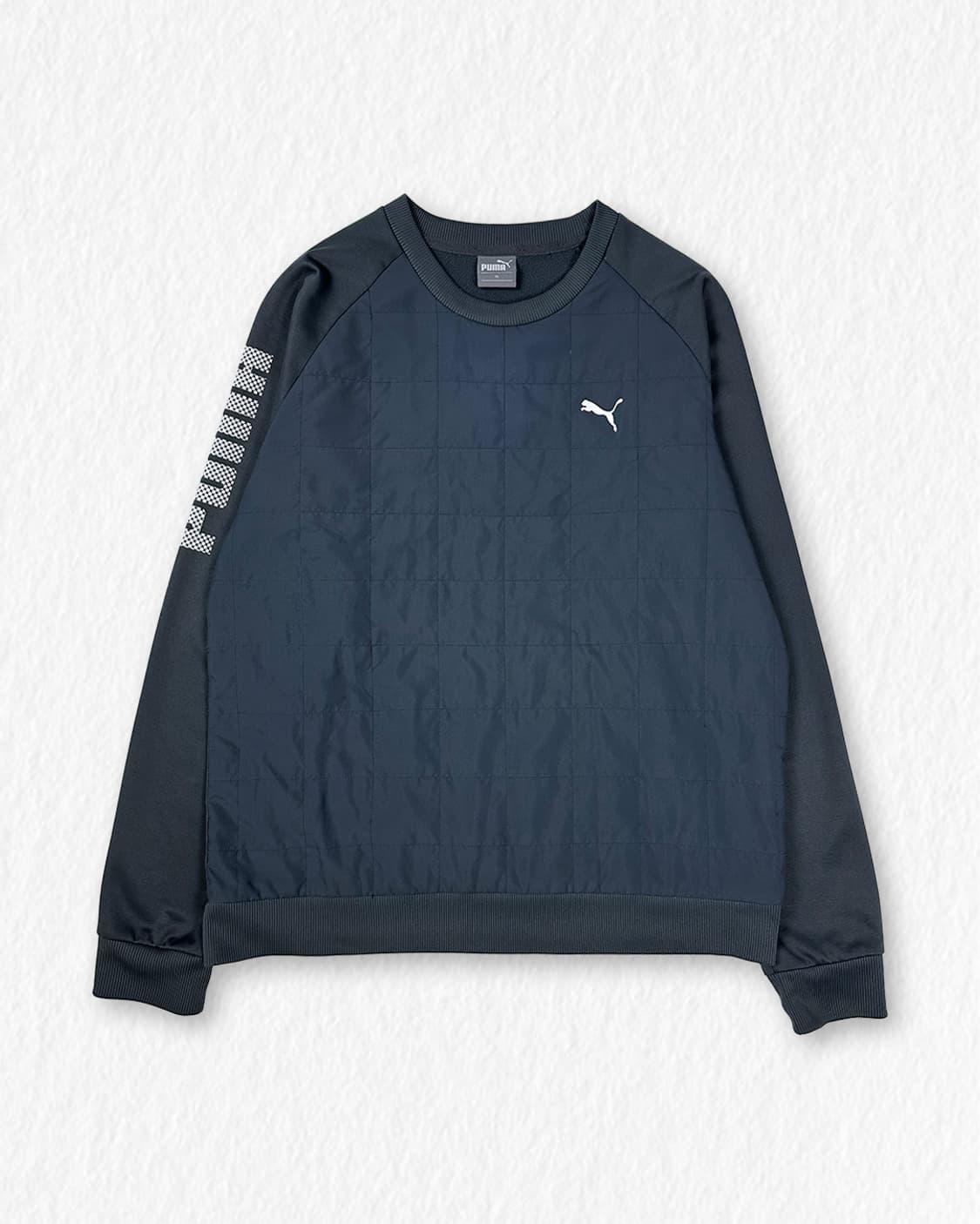 푸마 사각 퀼팅 맨투맨 상품이미지1