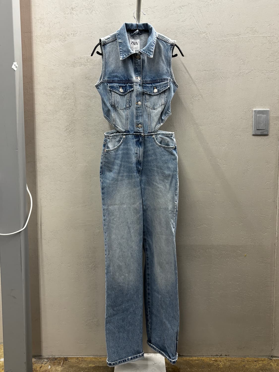 ZARA 자라 데님 점프수트 XS 상품이미지2