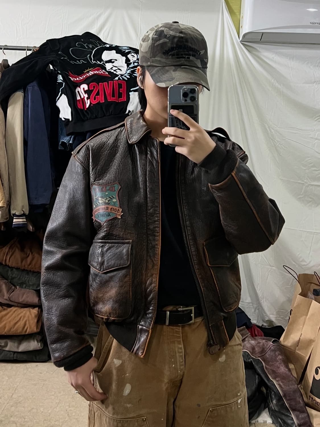 아비렉스 노르망디 A-2 가죽자켓 상품이미지3