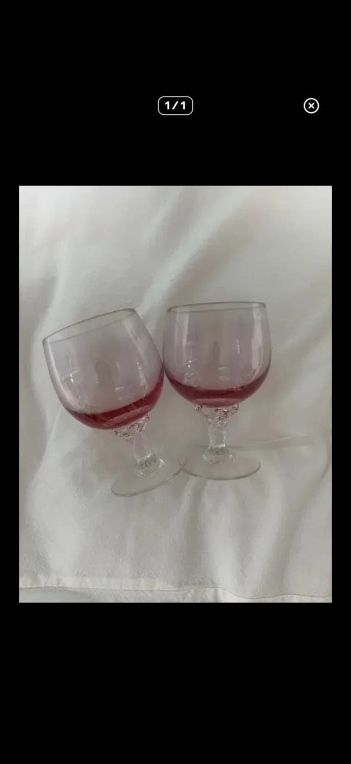 빈티지 와인글라스  상품이미지1