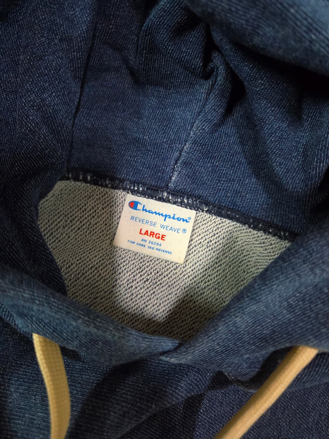 챔피온 리버스 위브 인디고 후드 티셔츠 상품이미지9