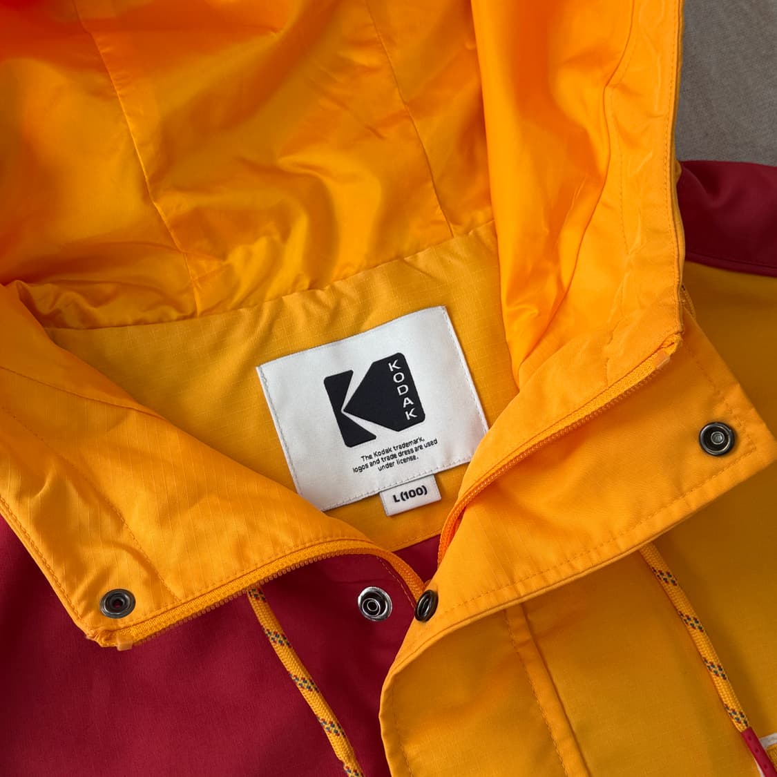 코닥 백로고 챔버 아노락 바람막이 L 상품이미지9