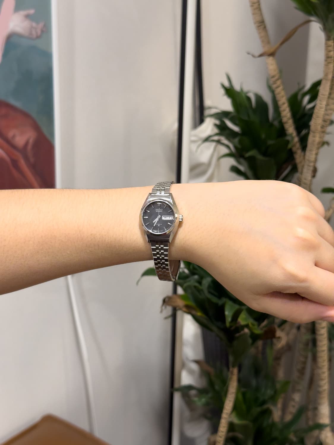 세이코 컷글라스 오토매틱 블랙 데이데이트 (21석) 상품이미지3