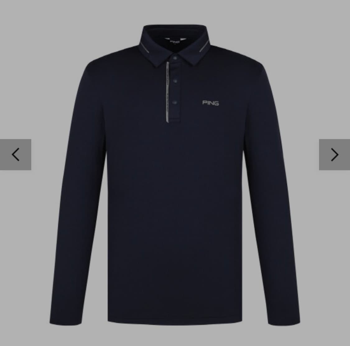 PING(핑) 정품 남성 긴팔 카라 티셔츠 (사이즈 100 / 네이비) 상품이미지1