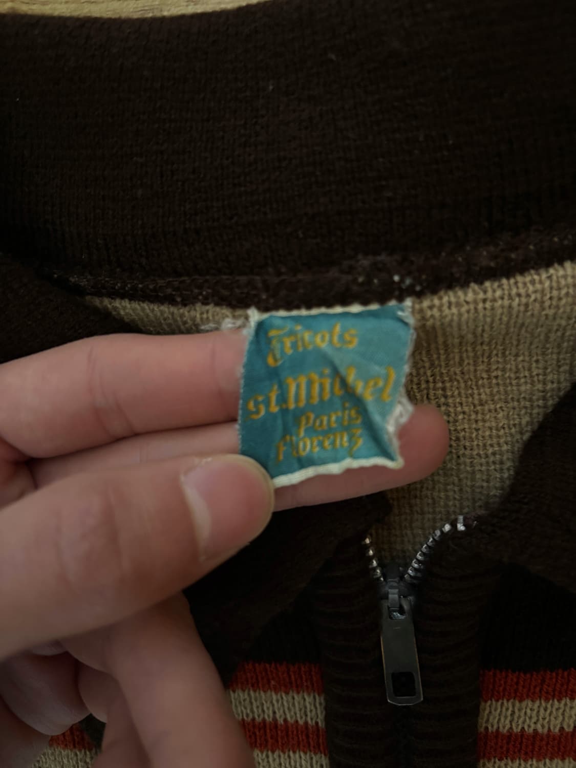 메이드 인 이태리 빈티지 니트집업 상품이미지4