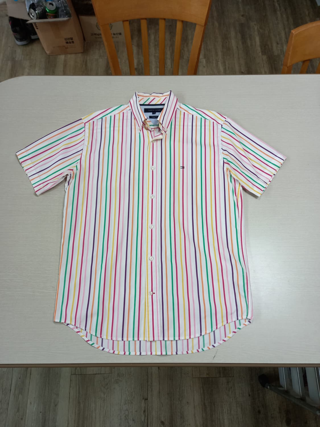 M95-L100 Tommy&Hilfiger 반팔셔츠 레이보우 L-693 상품이미지1