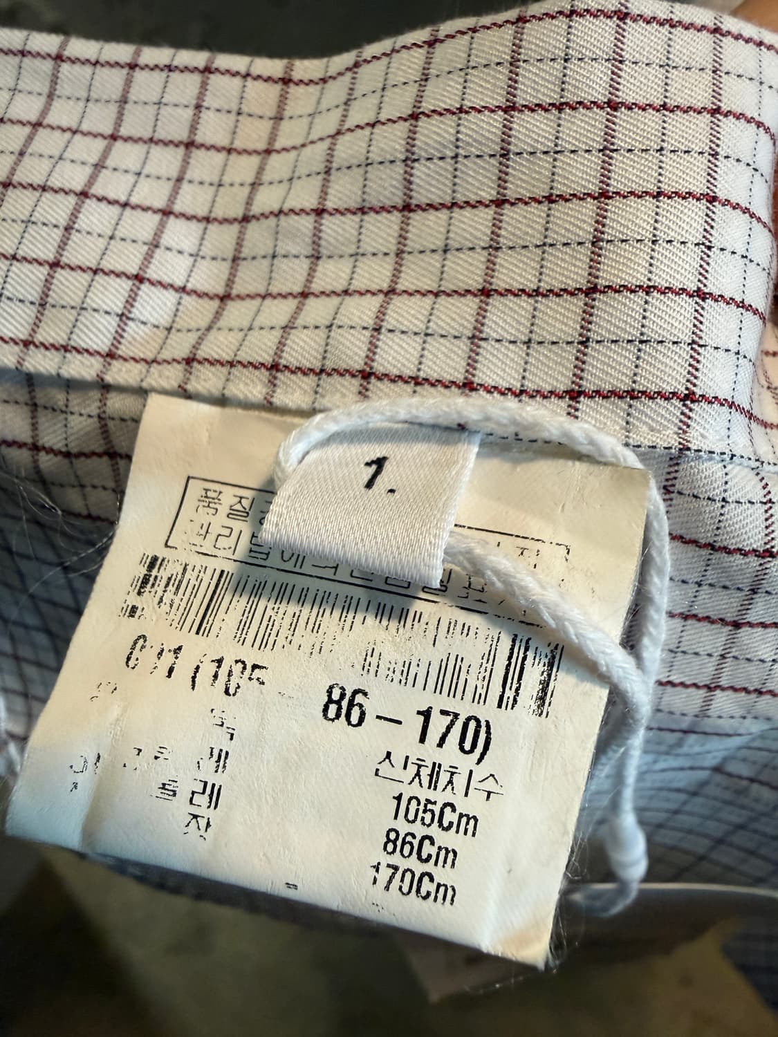 톰 브라운 체크 버튼다운 셔츠 화이트 1(S) 상품이미지6