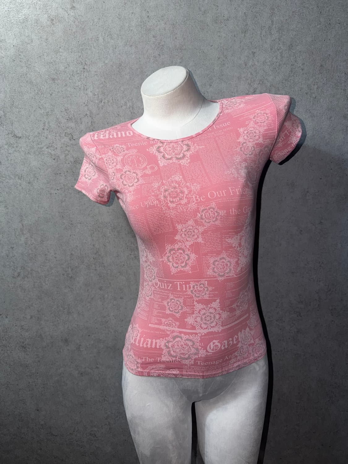 존 갈리아노 뉴스페이퍼 반팔 티셔츠 상품이미지6