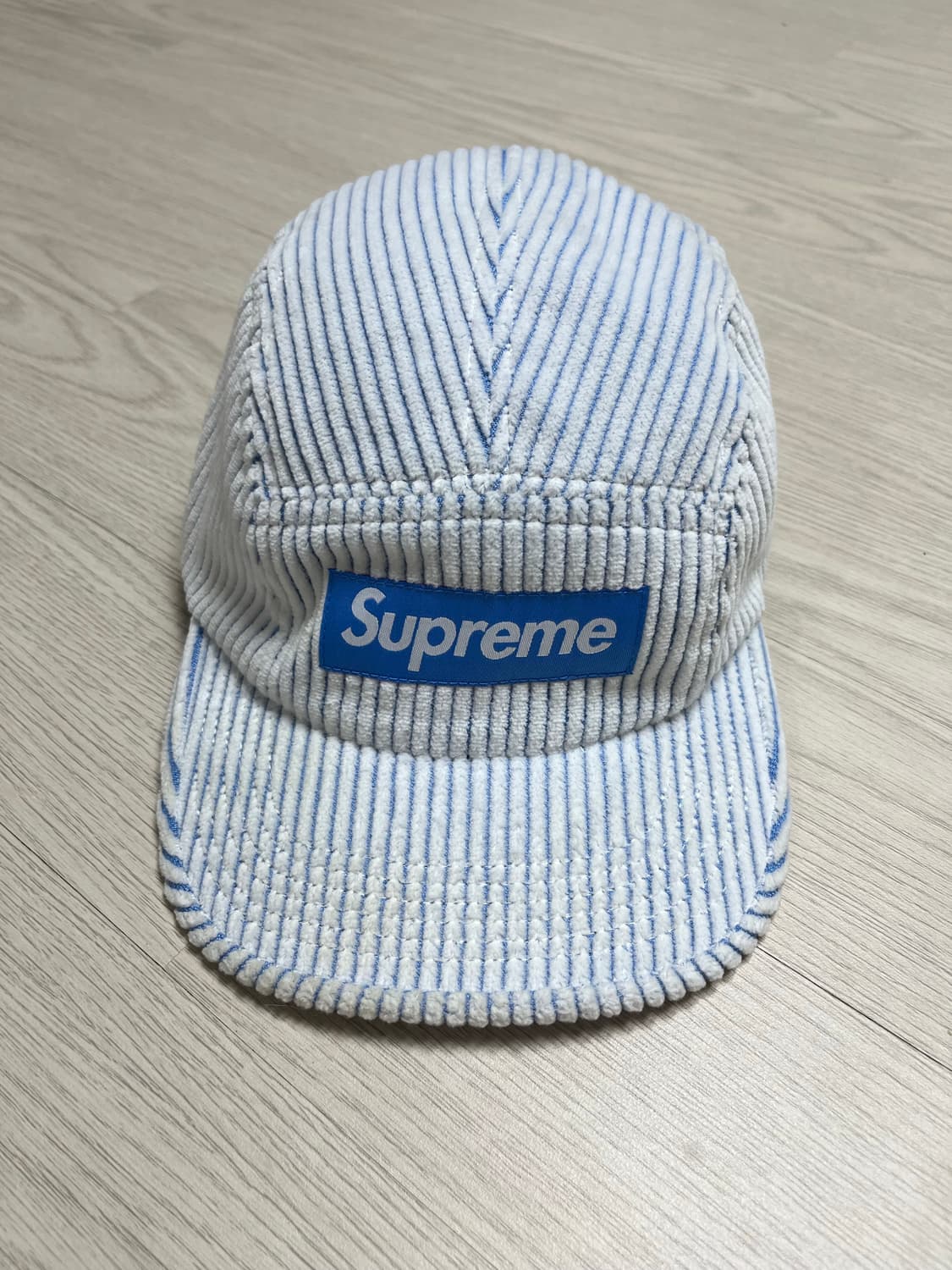 슈프림 투톤 코듀로이 캠프캡 화이트 상품이미지1