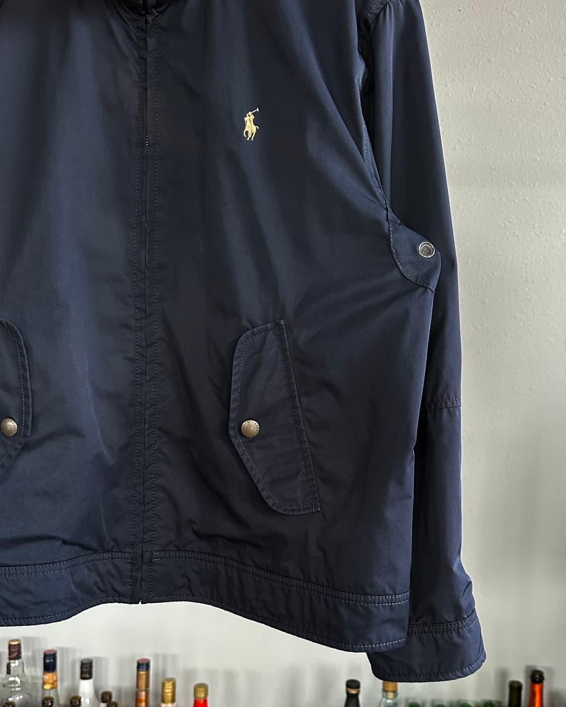 [M-L]폴로 랄프로렌 바라쿠다 폴리쉘 페리 바람막이 자켓 네이비 상품이미지5