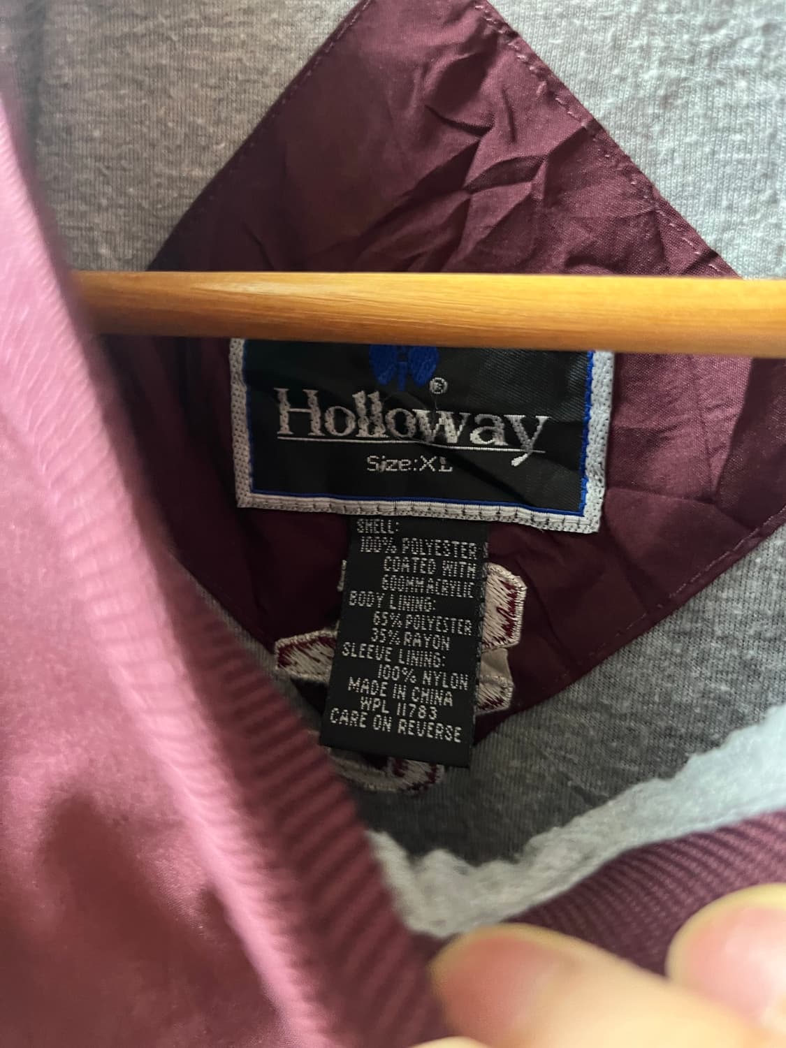 holloway 버건디 바람막이 상품이미지2