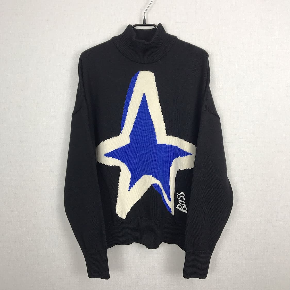 휴고보스 X 저스틴 테오도로 오버핏 터틀넥 니트 남성M 상품이미지1