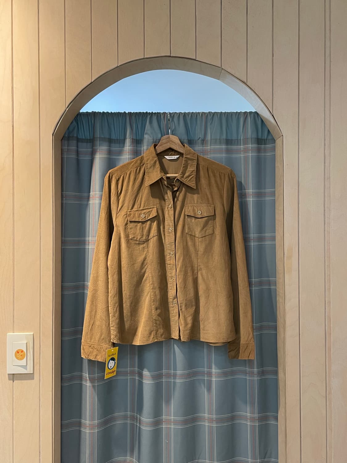 일본빈티지 웨스턴 코듀로이셔츠 상품이미지1