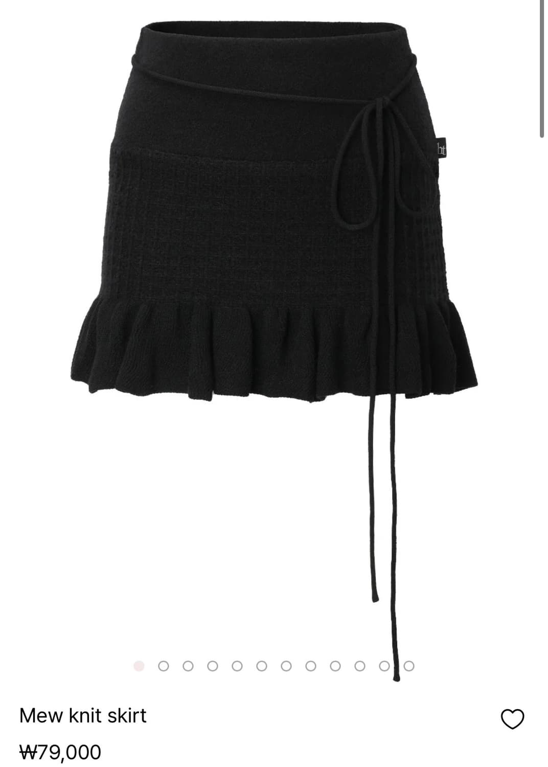 쓰리타임즈 mew knit 세트 블랙  상품이미지2