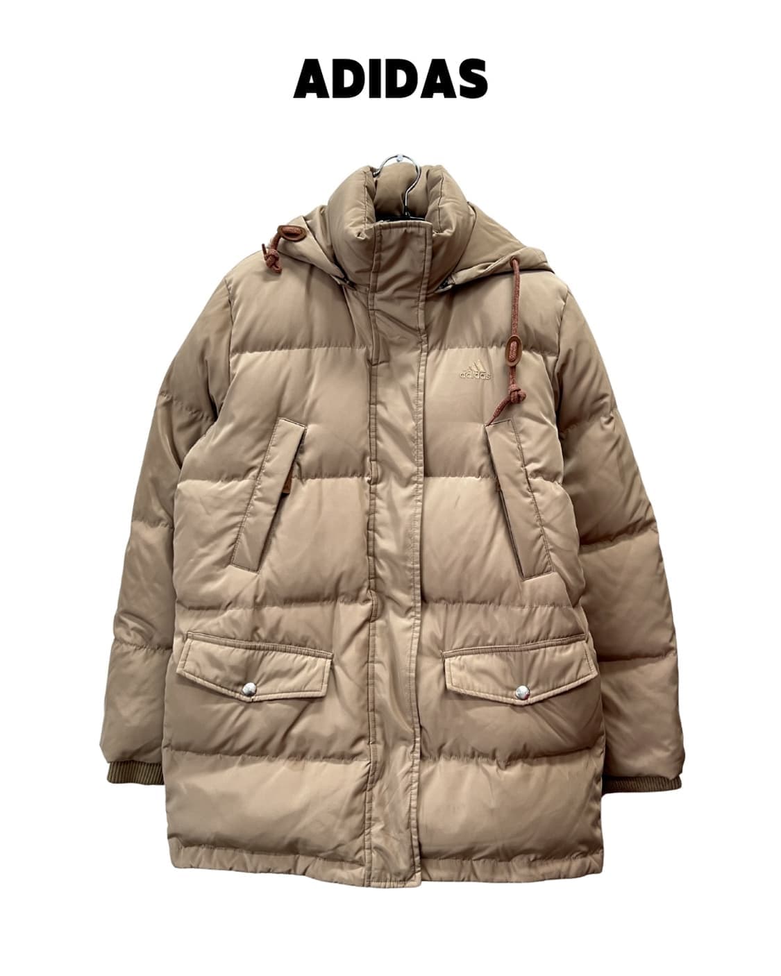 (85) 아디다스 우먼스 캐주얼 덕다운 패딩 자켓 베이지 상품이미지1