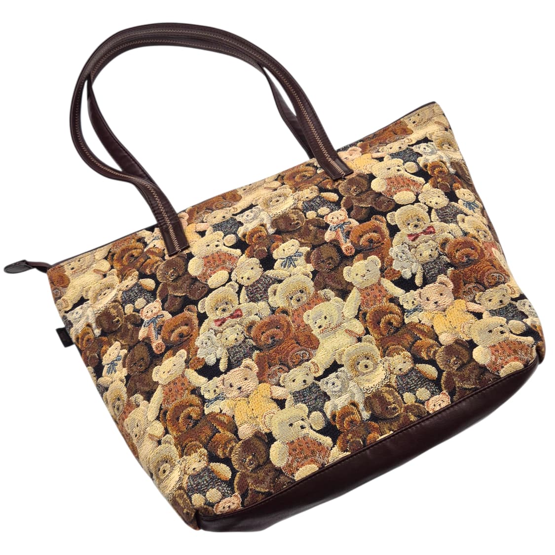 90s 야마토야 테디베어 고블랭 엔틱 쇼퍼백 상품이미지2