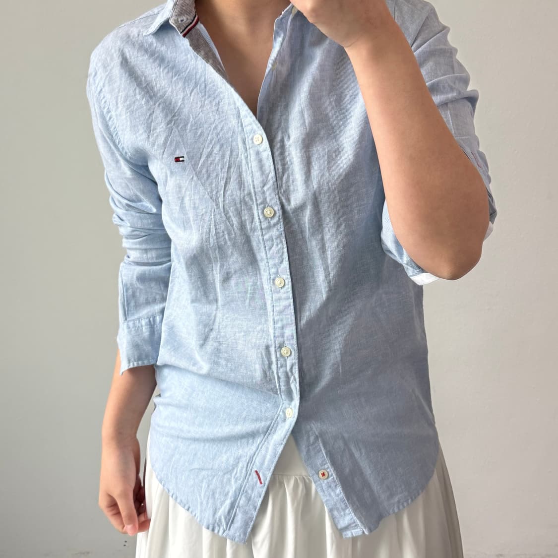 [S] 타미힐피거 코튼린넨 셔츠 상품이미지1