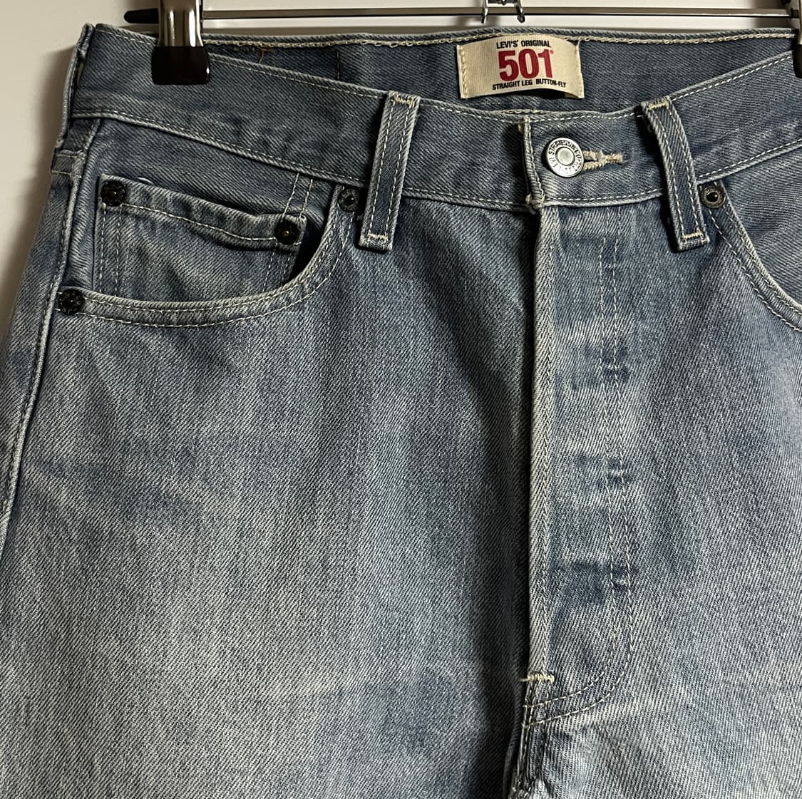 공용 리바이스 501 테이퍼드핏 데님 팬츠 청바지 30  상품이미지4