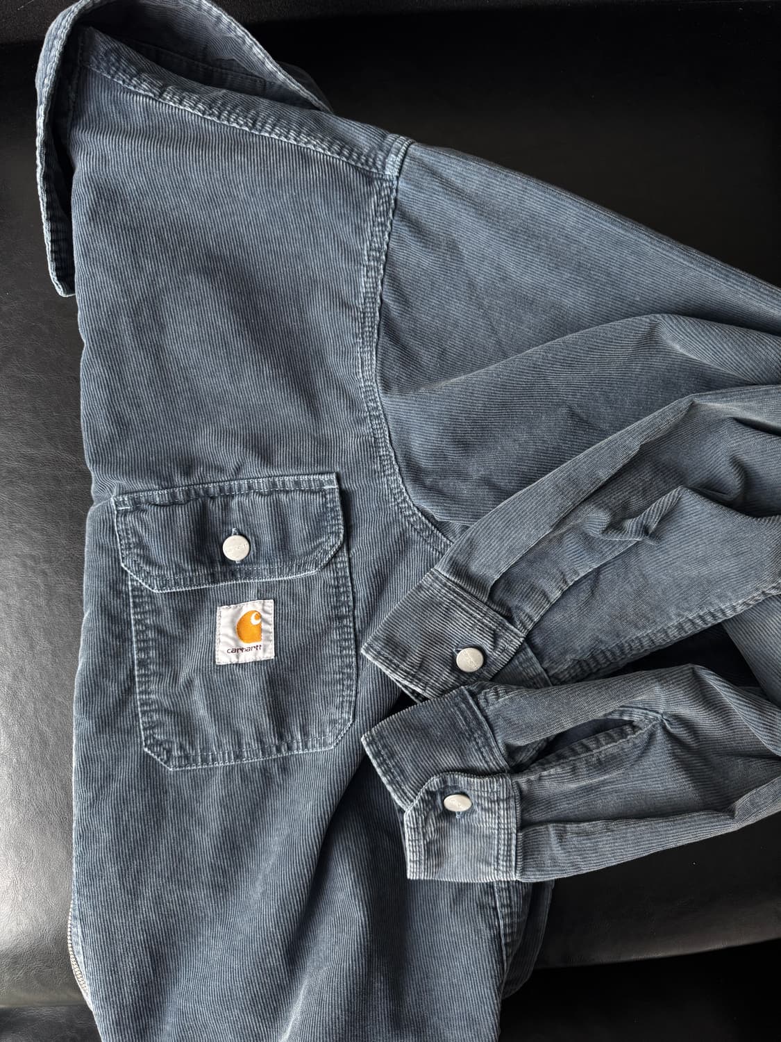 칼하트 윕 레이놀드 블루 셔츠 L 상품이미지4