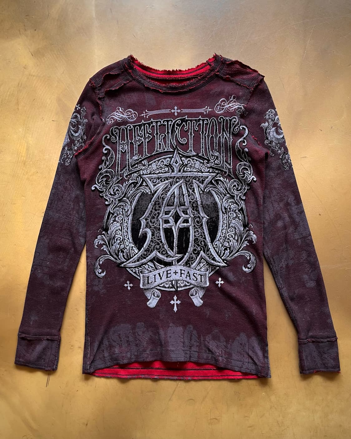 Old Affliction Gothic Knit long-Sleeve 상품이미지3