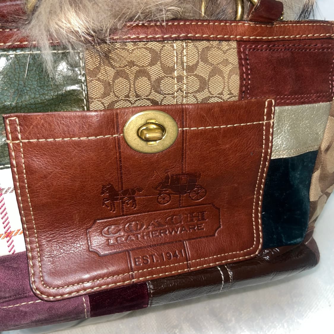 Coach 패치 워크 숄더백 (희귀매물) 상품이미지3