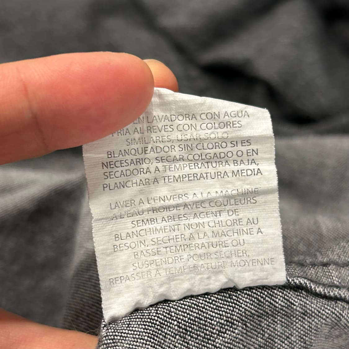 [2XL] 랭글러 투포켓 빈티지 흑청 셔츠 A466 상품이미지9