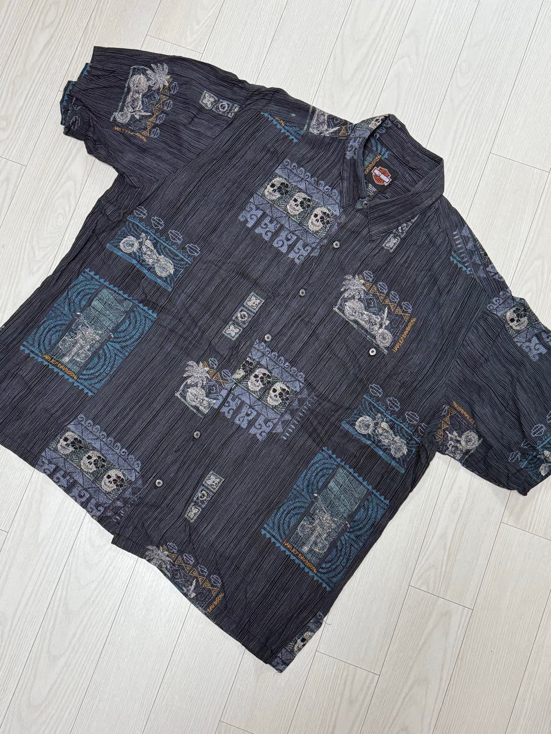 할리 데이비슨 하와이안 셔츠 2XL 상품이미지1