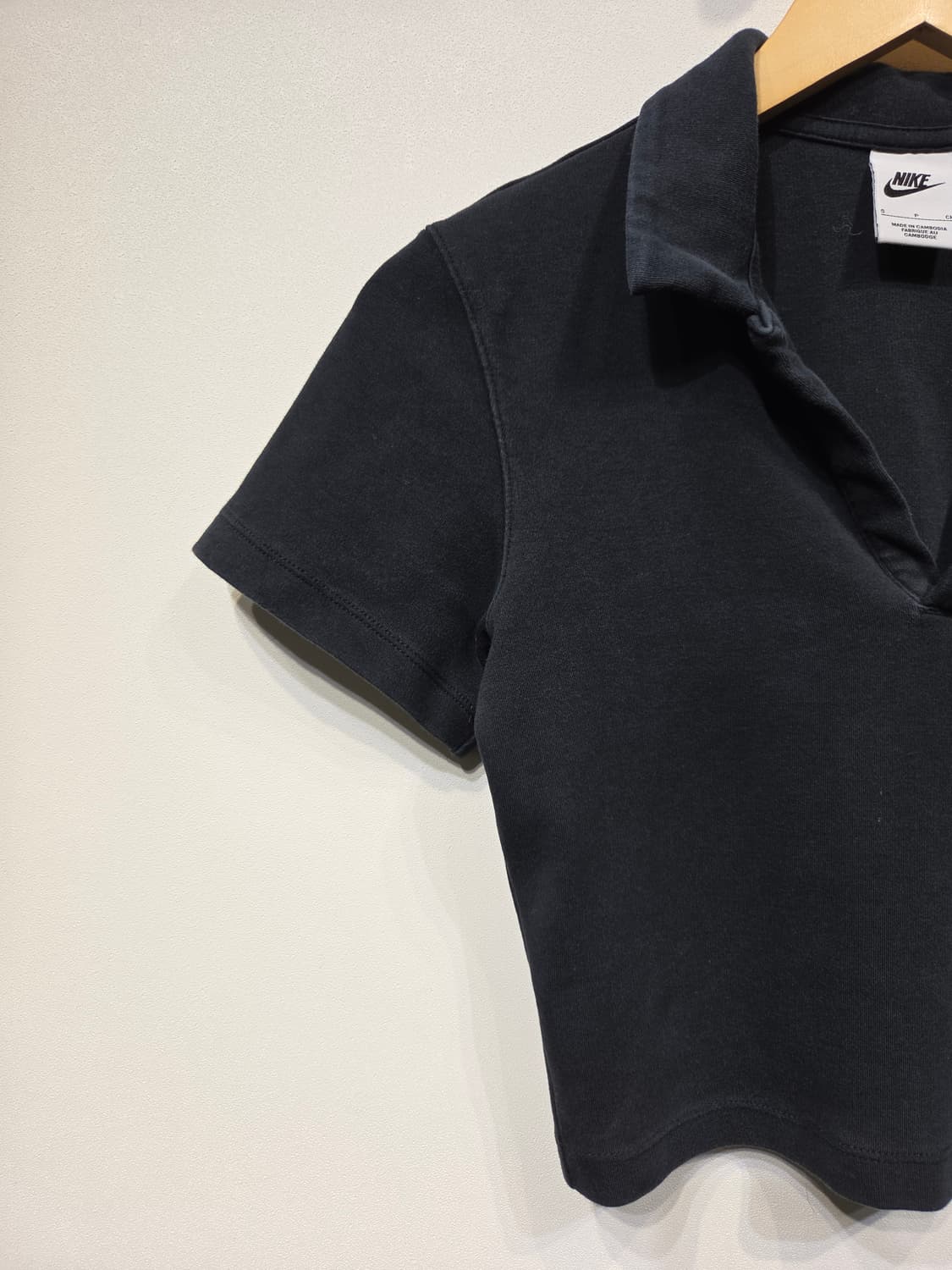 나이키 우먼스 에센셜 크롭 폴로 반팔 티셔츠 상품이미지3