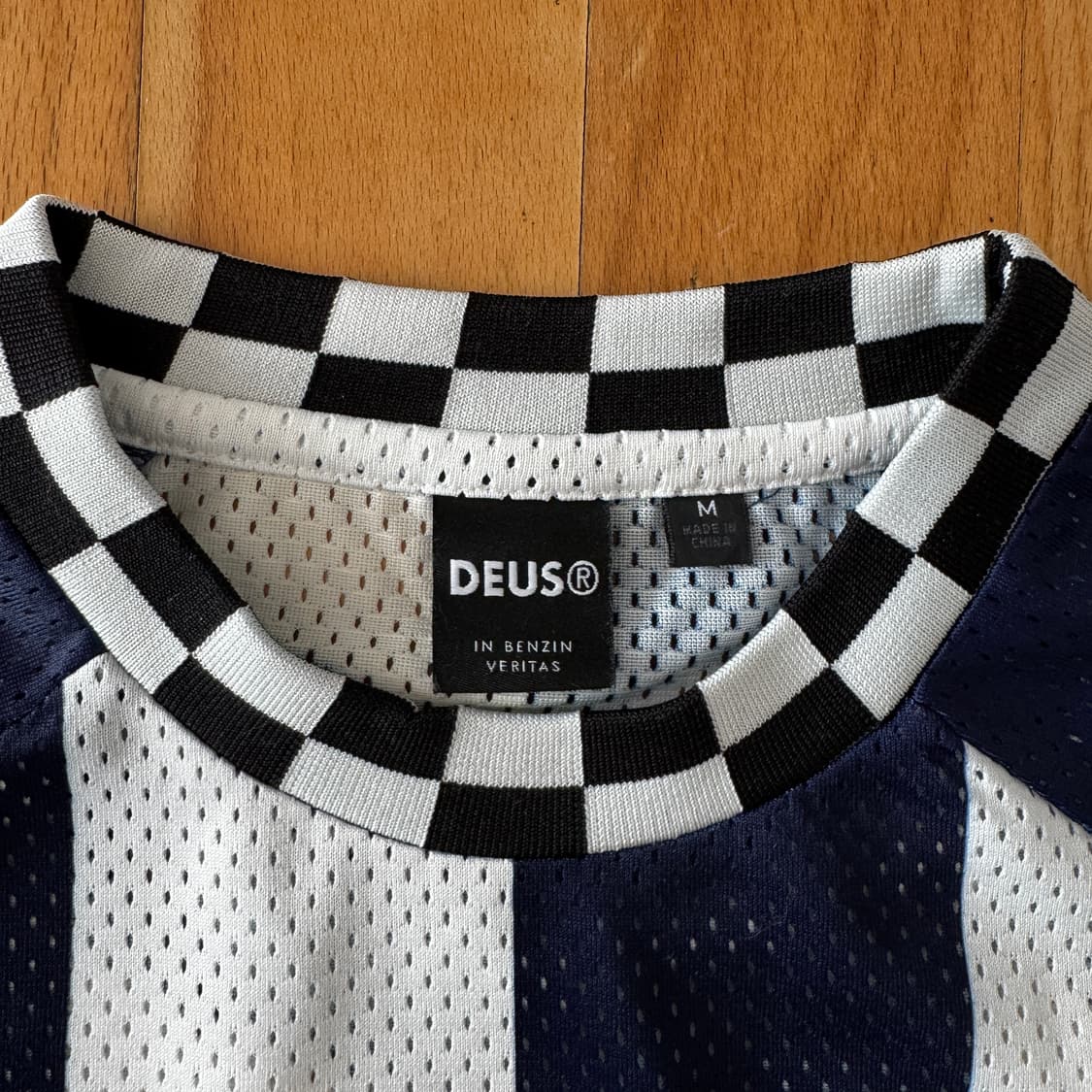 데우스 DEUS 메쉬 체커 져지 M 신품 상품이미지4