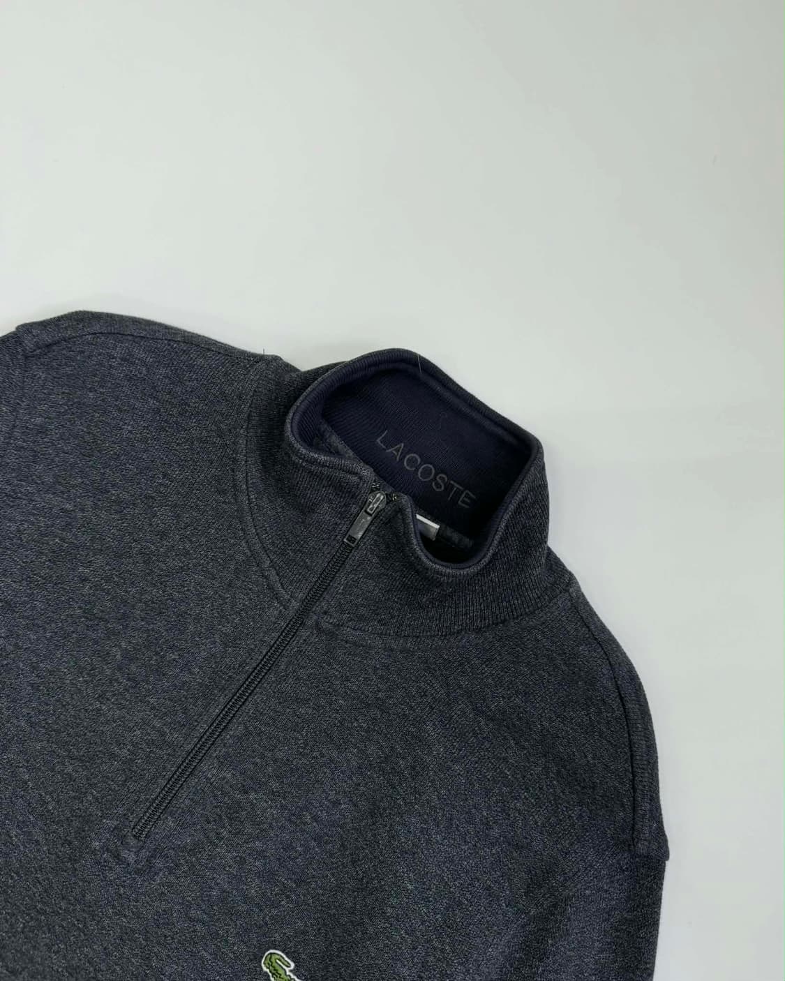 [L]라코스테 그레이 하프 집업 스웻 셔츠 상품이미지4