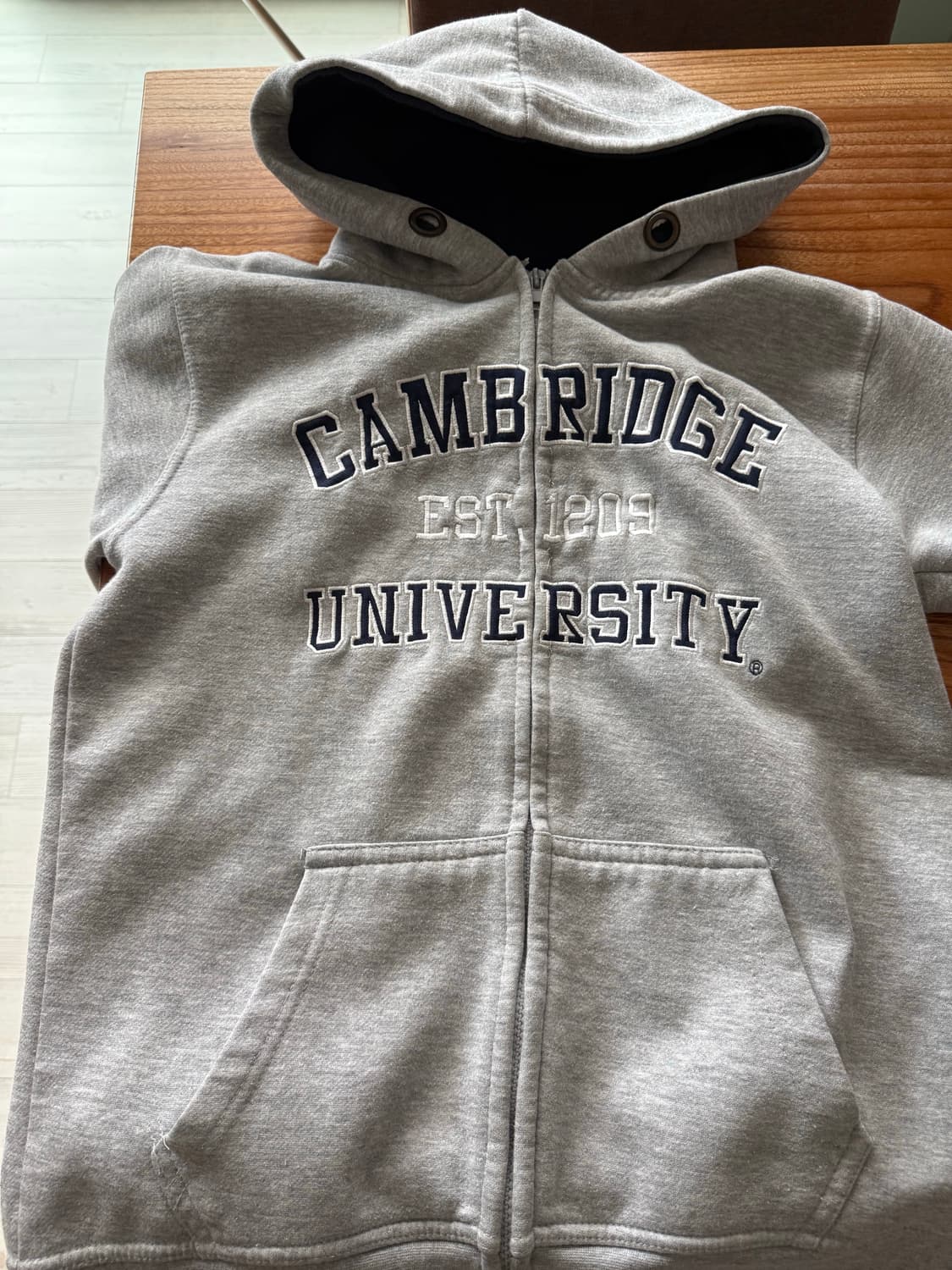 케임브리지 대학 회색 후드집업 m 상품이미지3