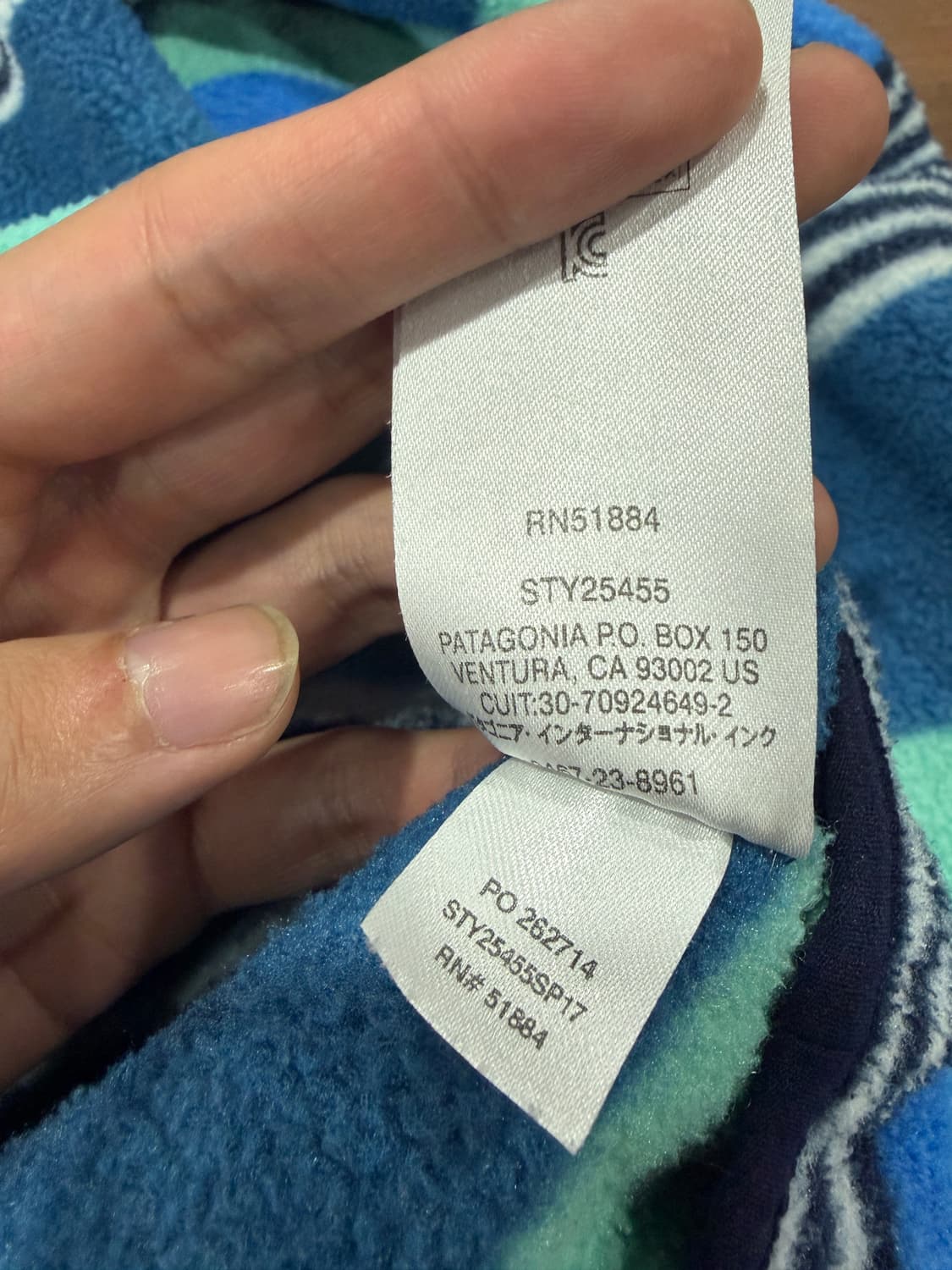 J30 파타고니아 신칠라 스트라이프 스냅티 플리스 M 상품이미지5