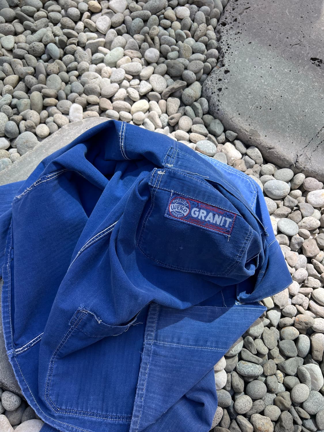 VINTAGE HARD FADED BLUE HBT 헤링본프렌치워크자켓 상품이미지9